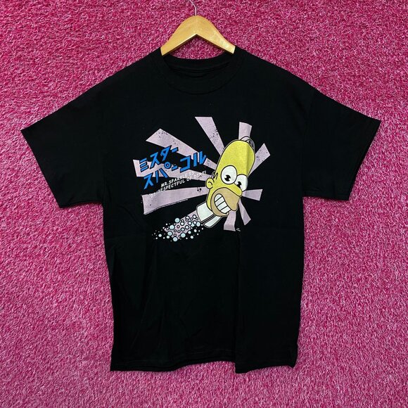 Homers Japanese Promo Mr Sparkles The Simpsons Tee L - Picture 1 of 4